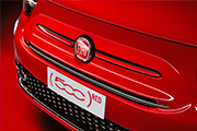 Moustache with red details on exteriors and interiors
