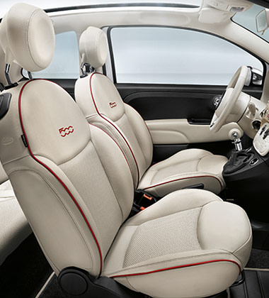 SEATS in FRAU LEATHER AND WICKER-LIKE CENTRAL