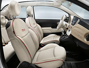 SEATS in FRAU LEATHER AND WICKER-LIKE CENTRAL